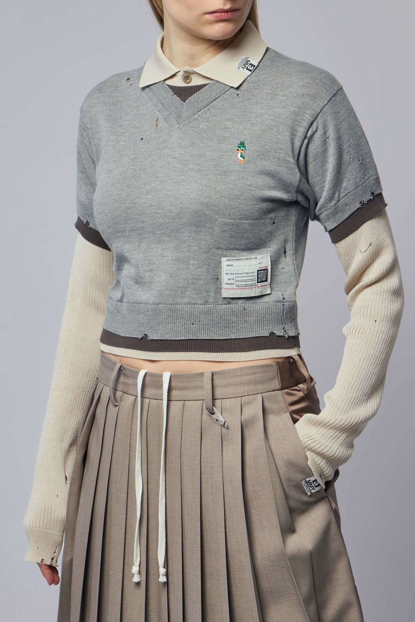Triple Layered Knit Pullover - Image 3