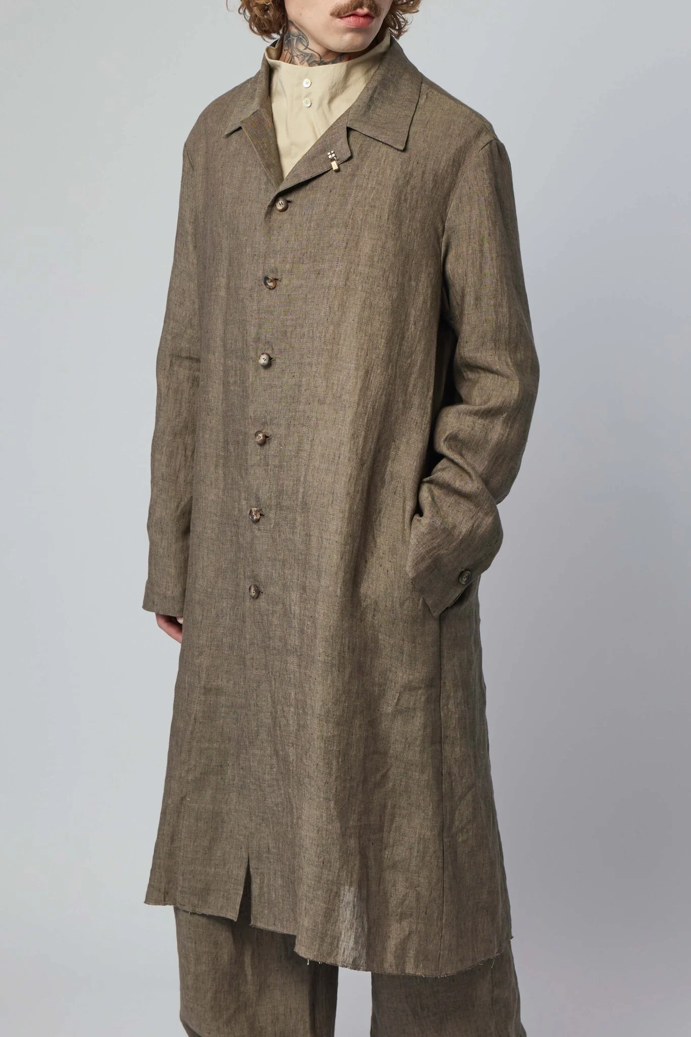 Unisex Dust Long Shirt With 925 Silver Hook Closer - Image 3