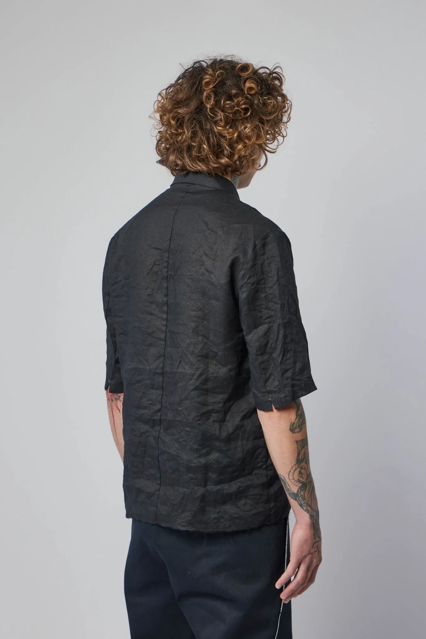 Unisex Fitted Short Sleeve Shirt - Image 5