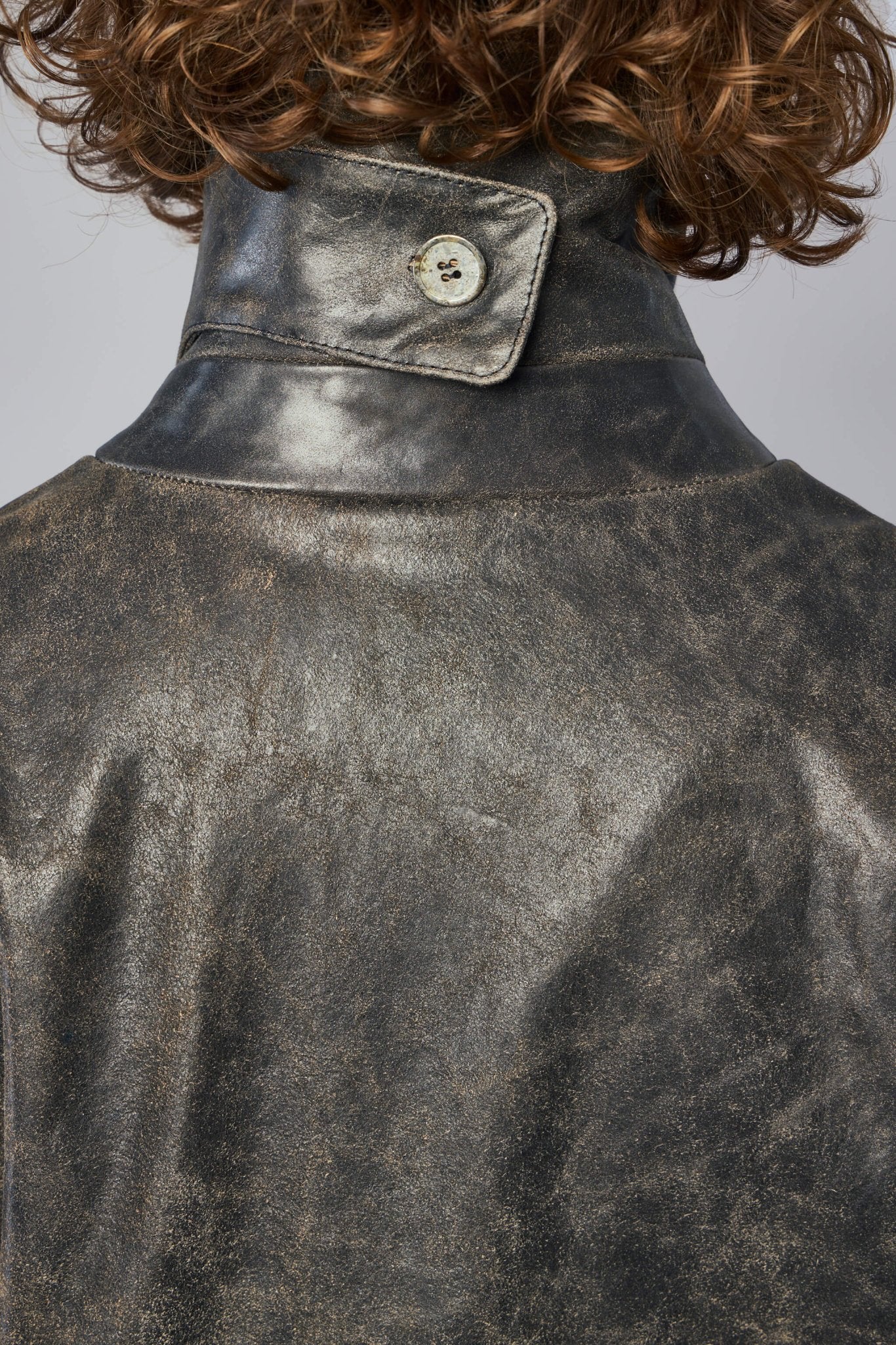 Unisex Oversize Leather Coat - Image 8