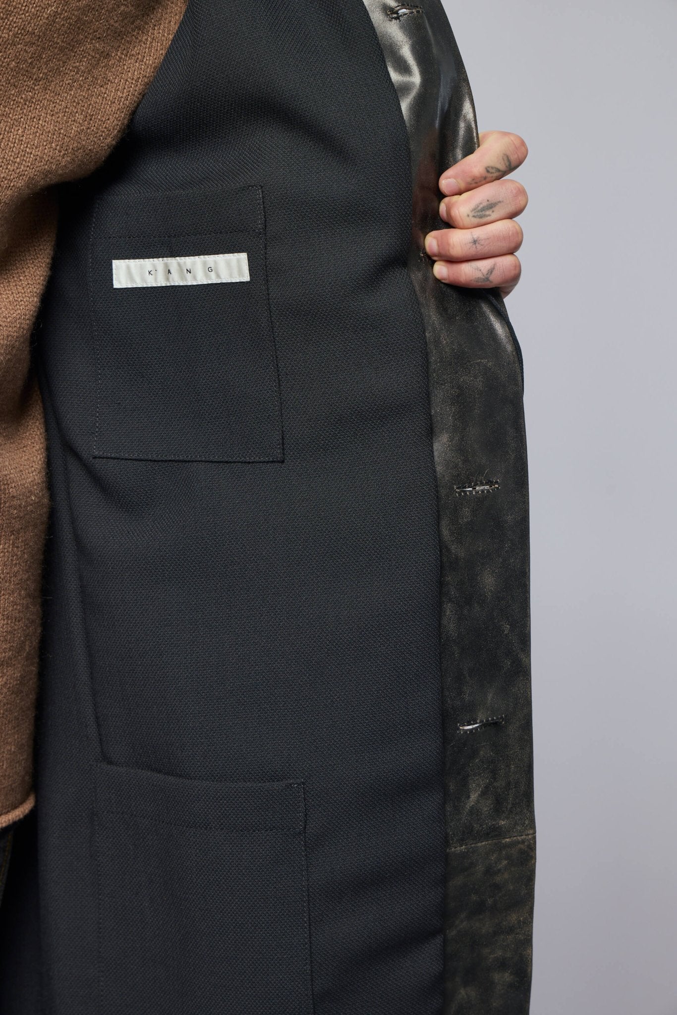 Unisex Oversize Leather Coat - Image 9