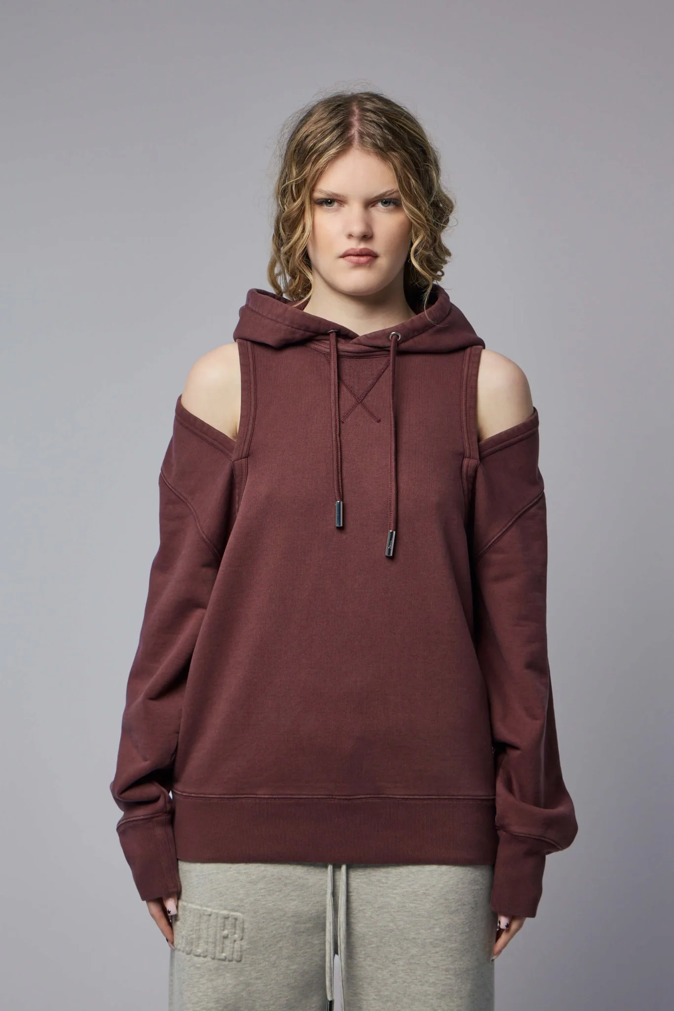 French Terry Cut Out Hoodie - Image 2
