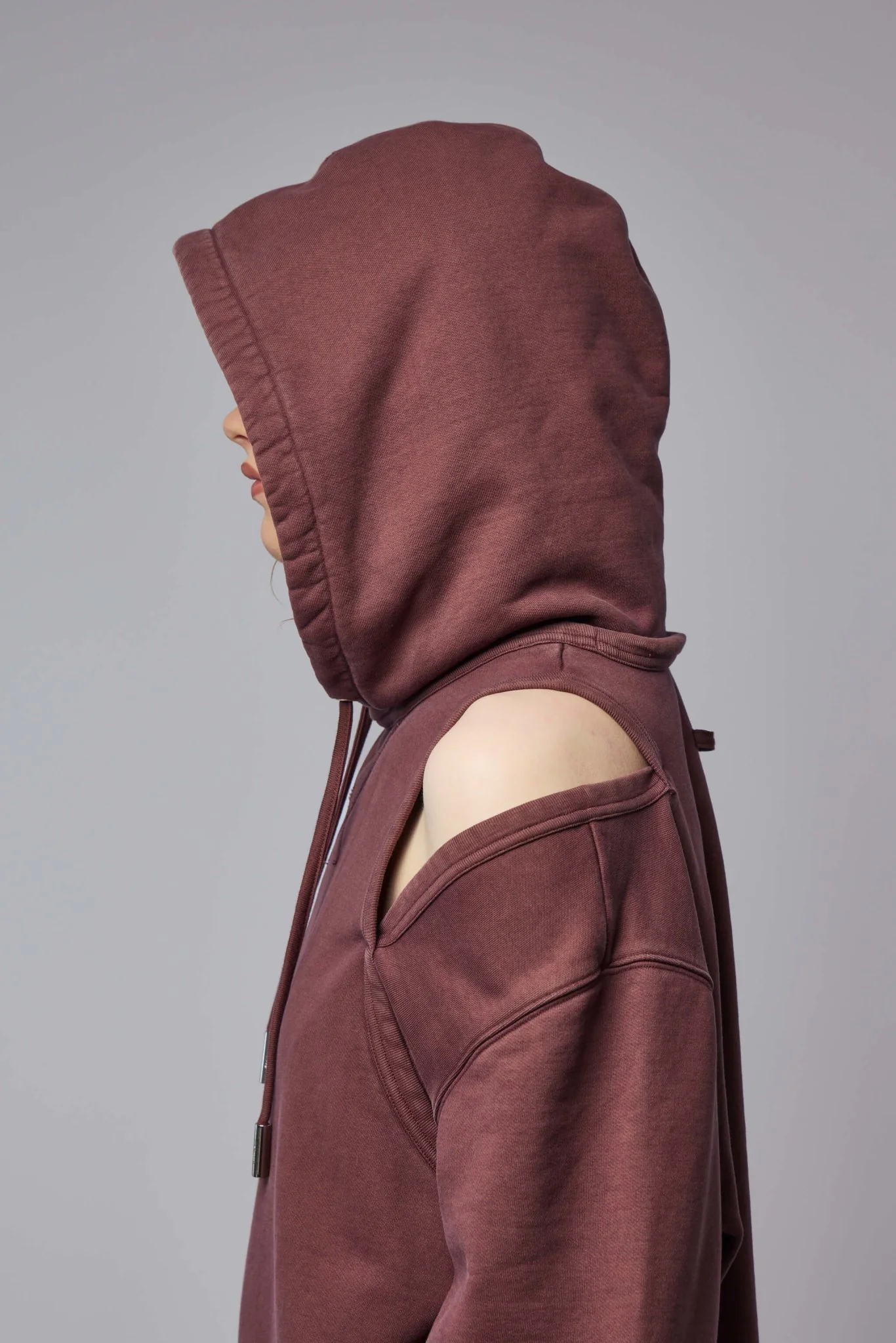 French Terry Cut Out Hoodie - Image 4