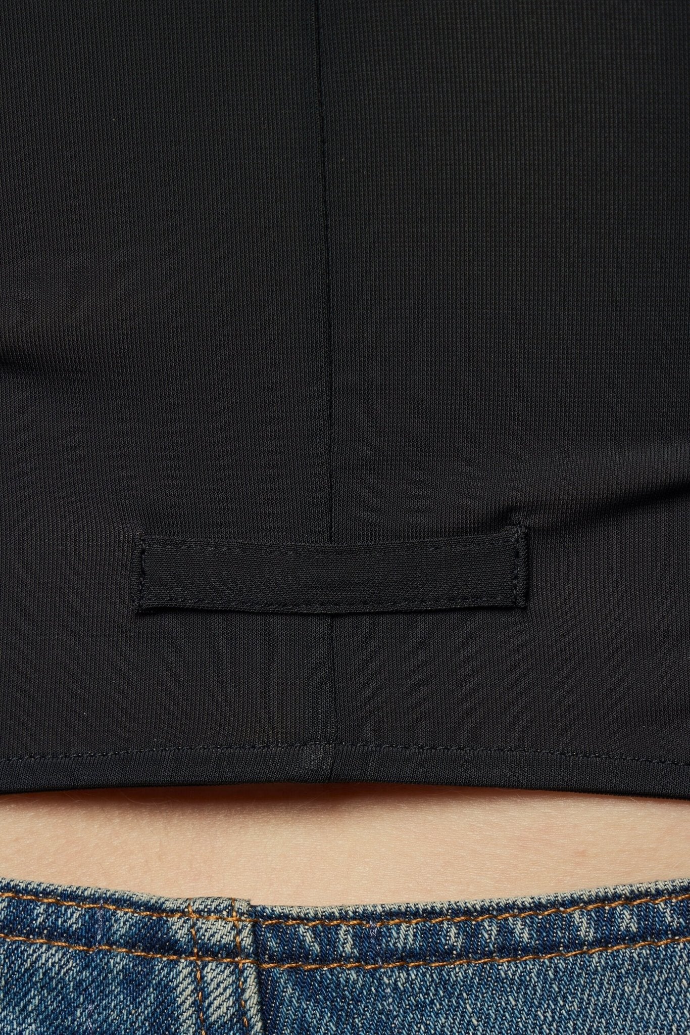 Garter Long Sleeve High Neck Top - Image 6