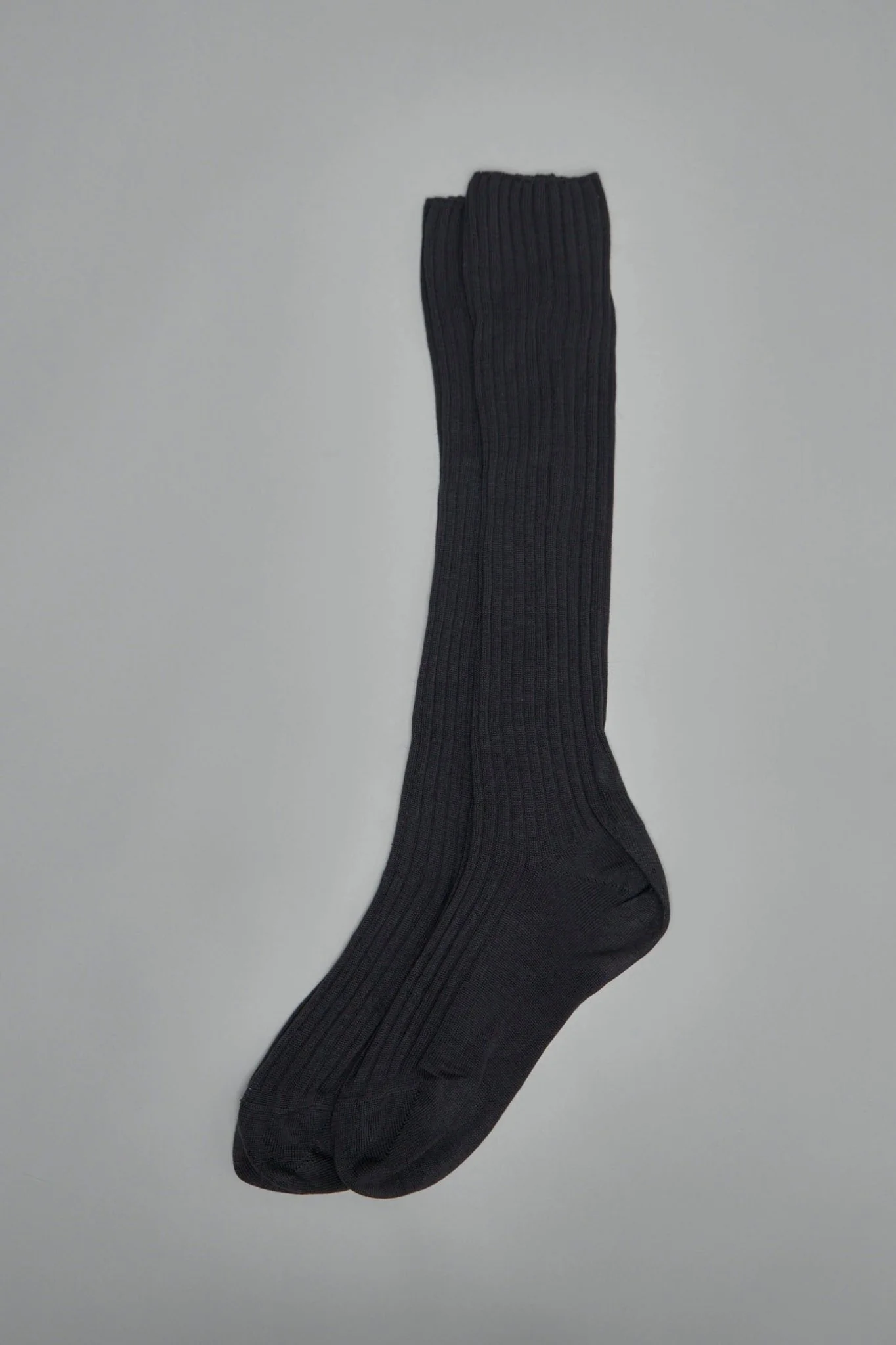 Coloured Ribbed Long Socks Knit - Image 2