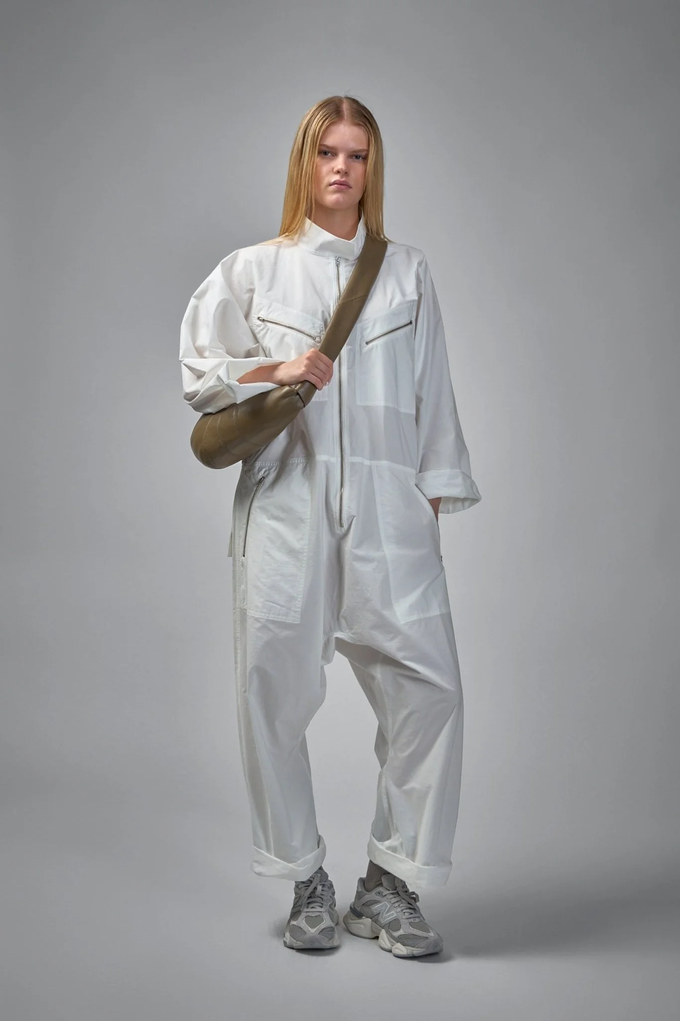 Plateau Loose Fit Jumpsuit with Belt - Image 2