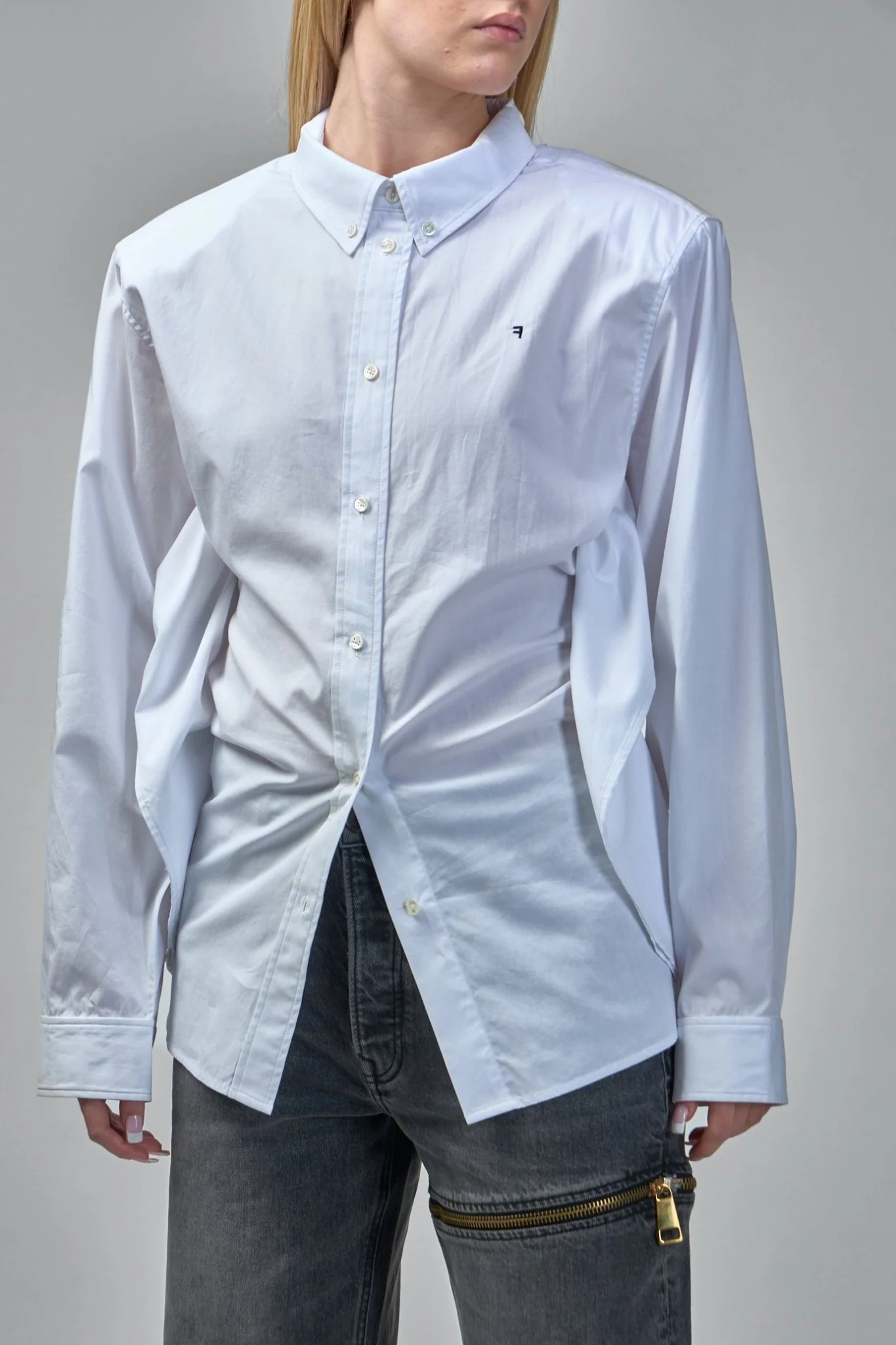 Waisted Classic Oversized Shirt - Image 4