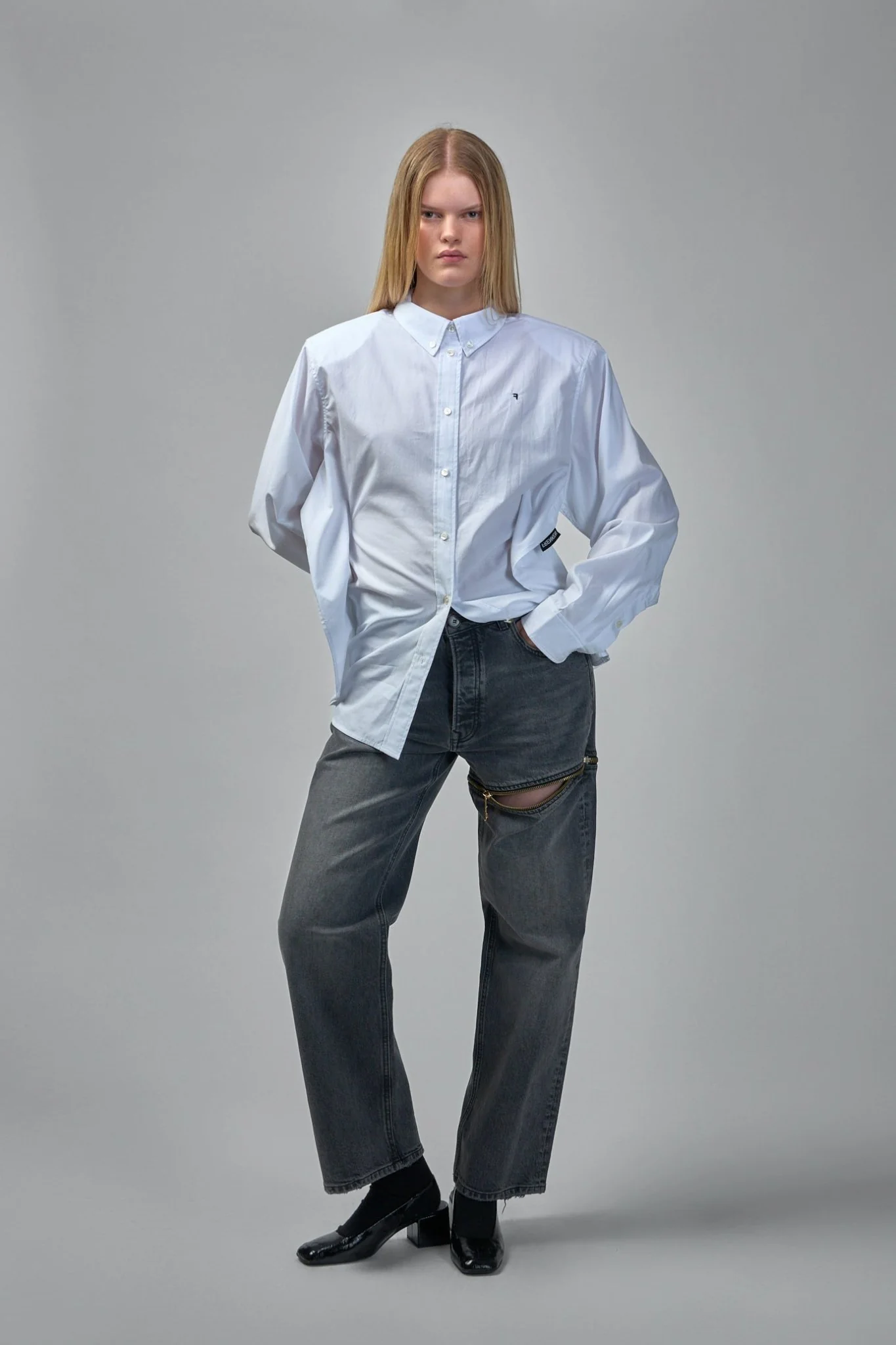 Waisted Classic Oversized Shirt - Image 5