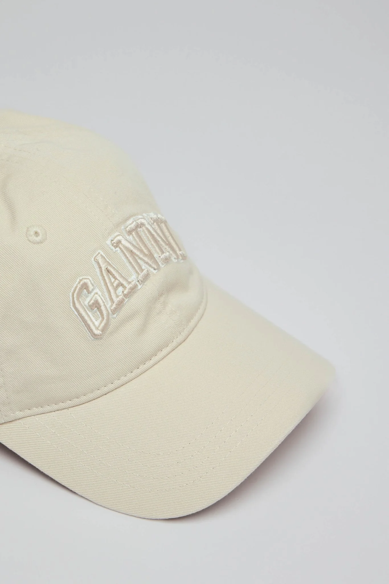 Washed Cotton Canvas Embroidered Cap - Image 4