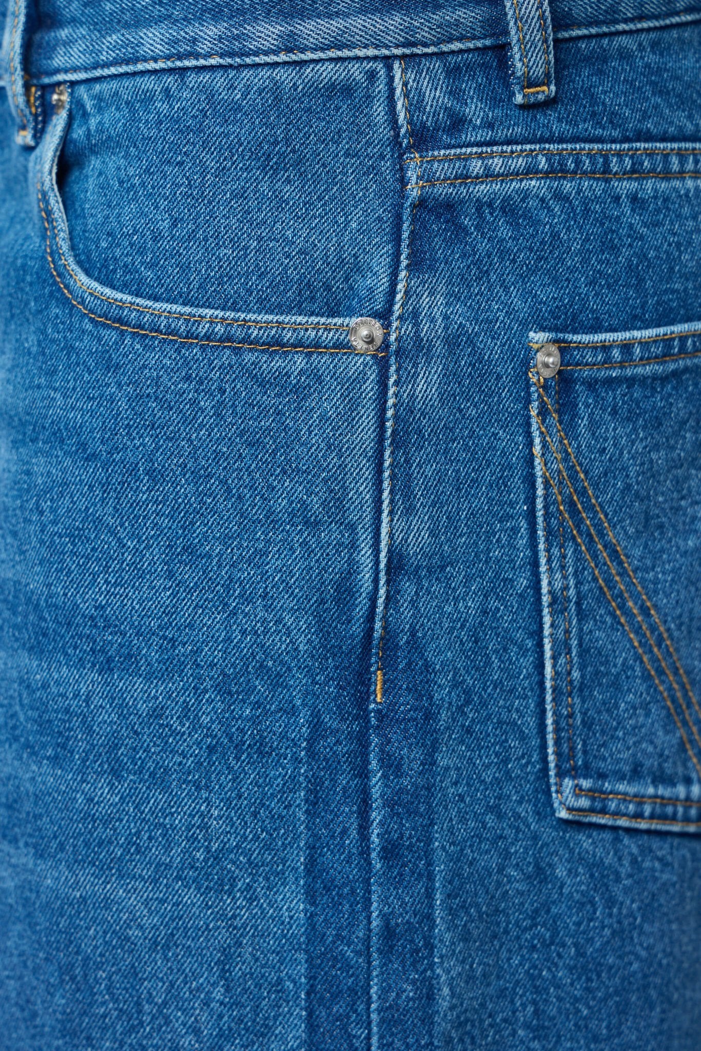 Medium Indigo Wide Leg Jeans - Image 6