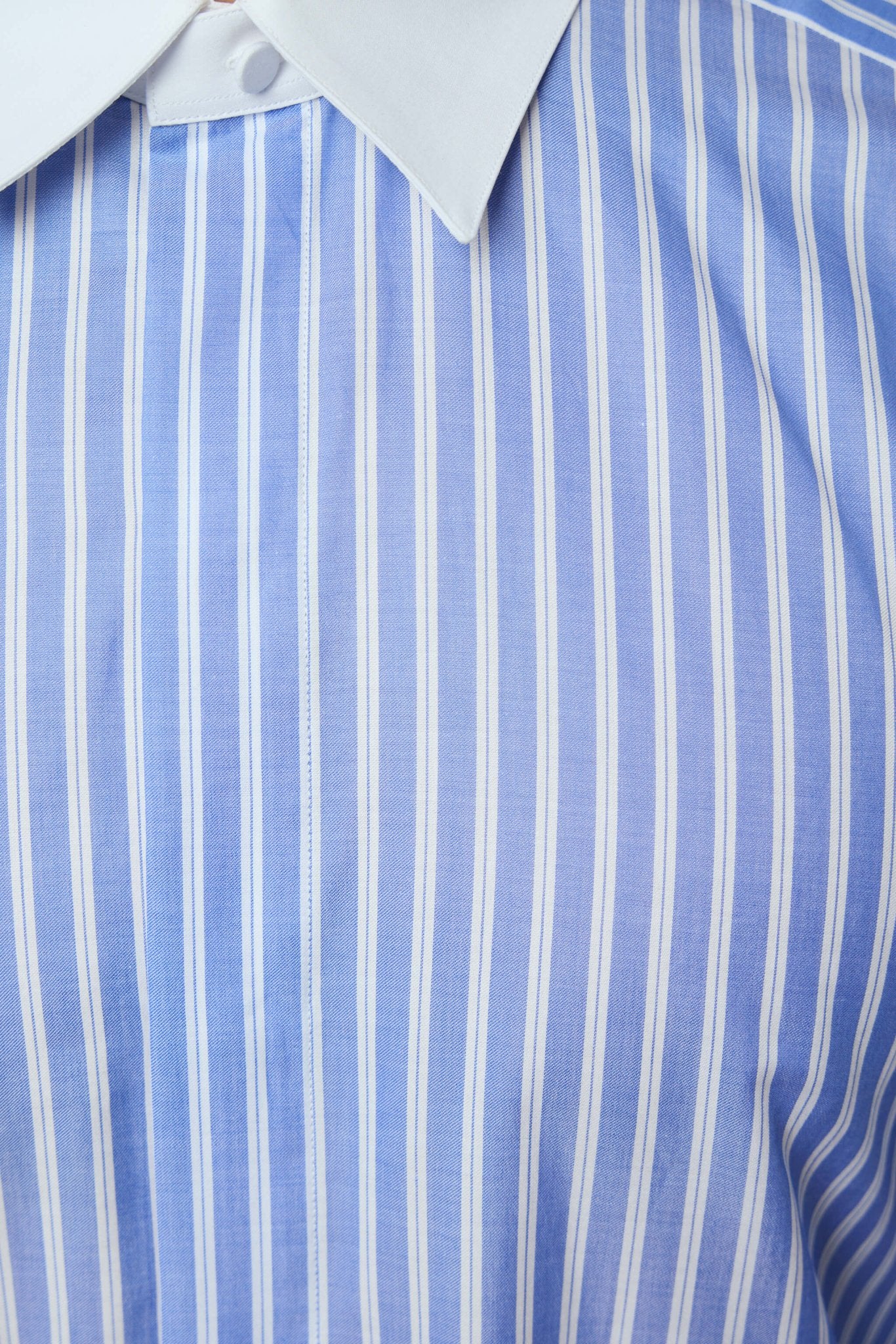 Wide Stripe Contrast Classic Fit Shirt - Image 3