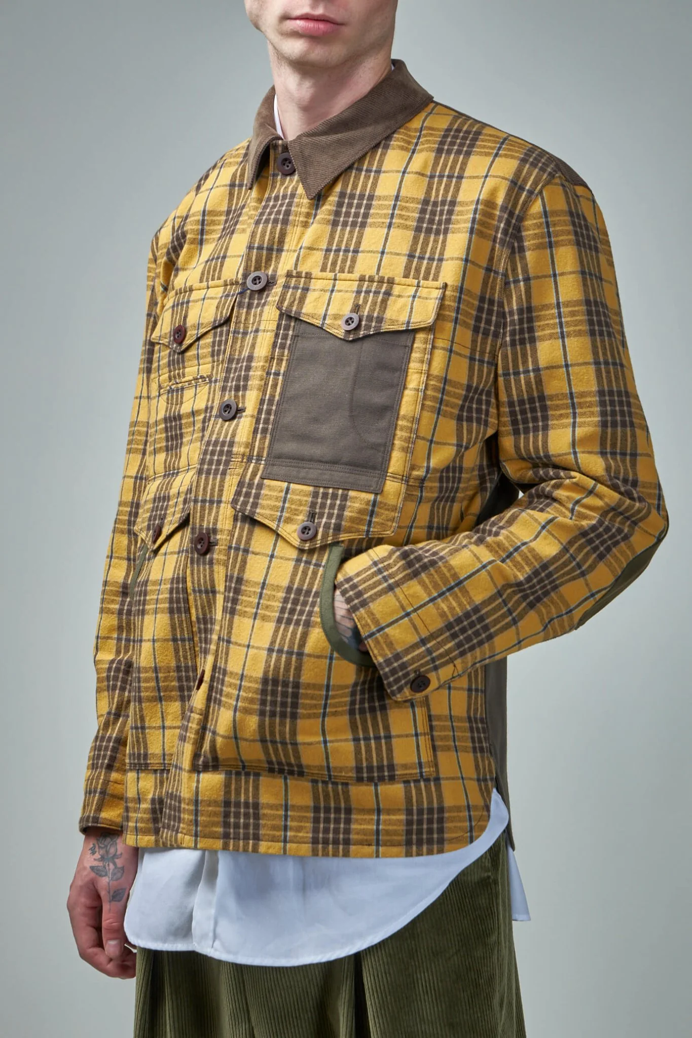 Men's Plaid-Patterned Jacket - Image 4