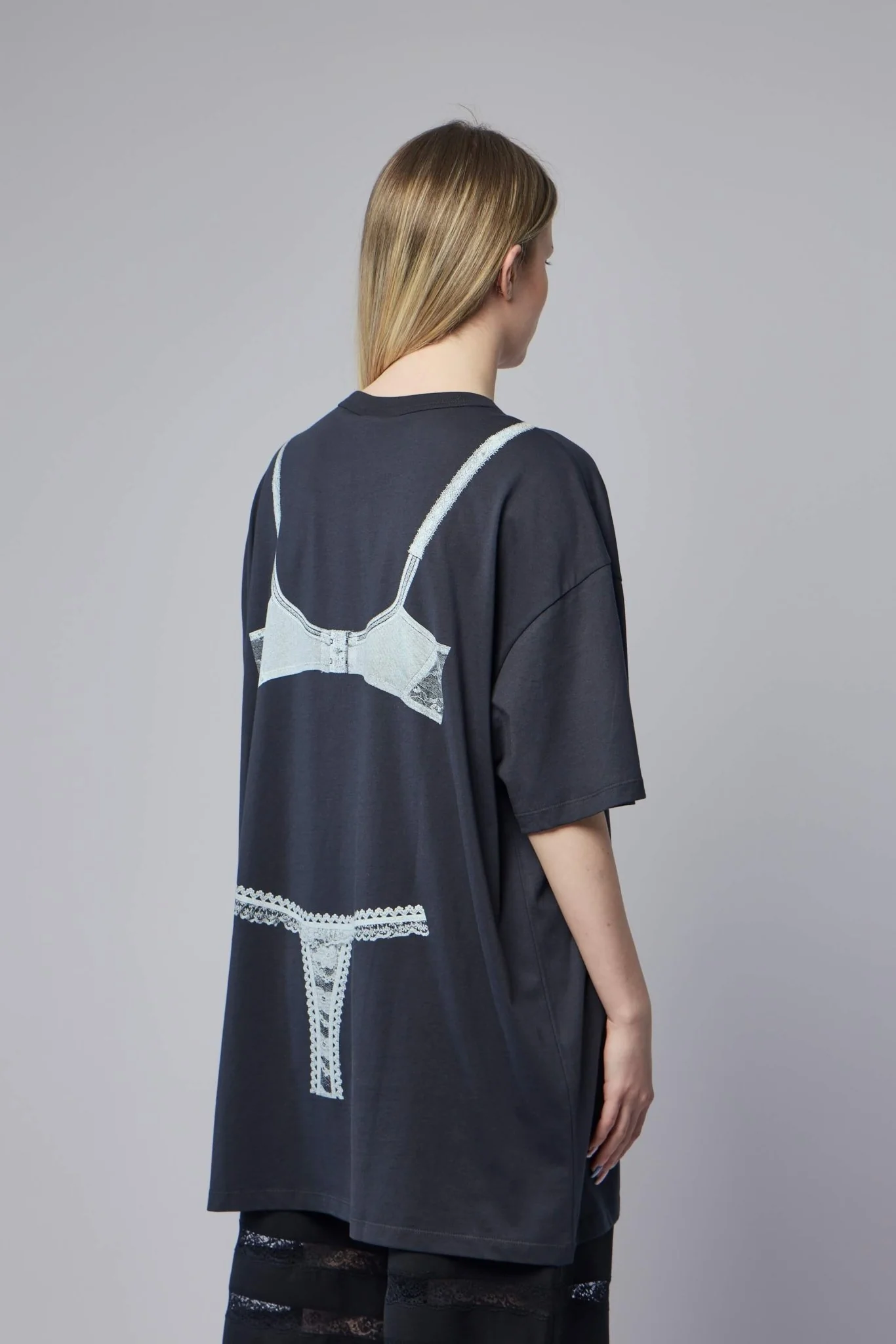 Women Trompe L'oeil Tall Tee Knit - Image 5