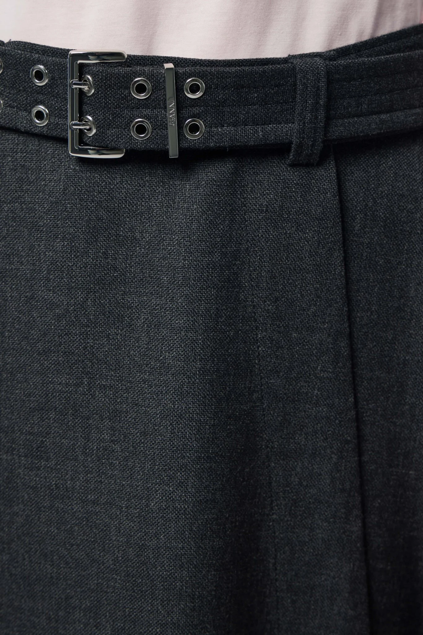 Wool Suiting Wrap Skirt - Image 5