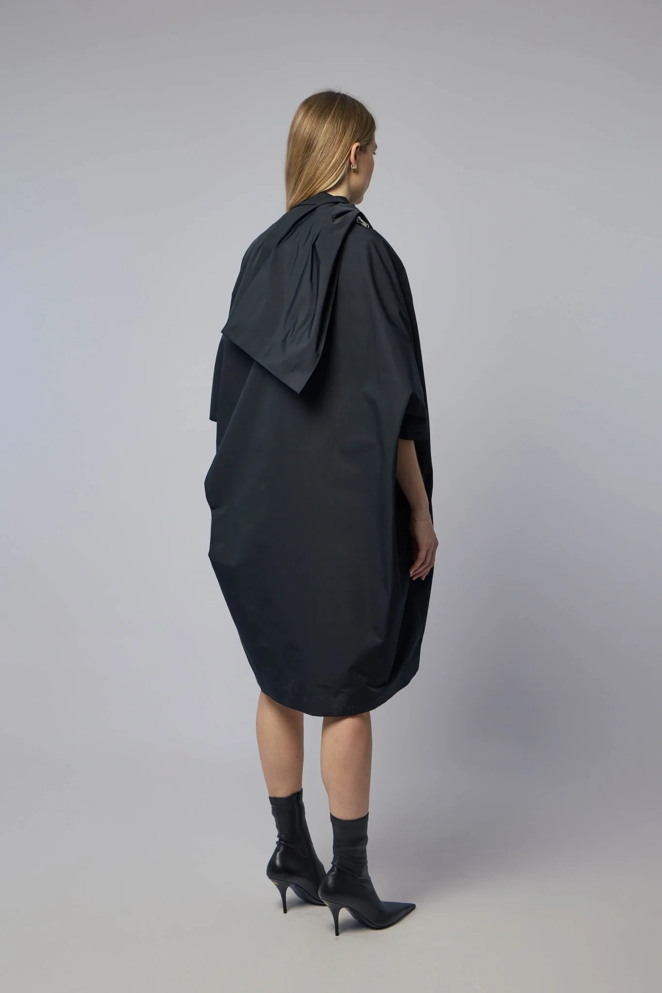 Woven Coat - Sail Biker Coat Black - Image 3