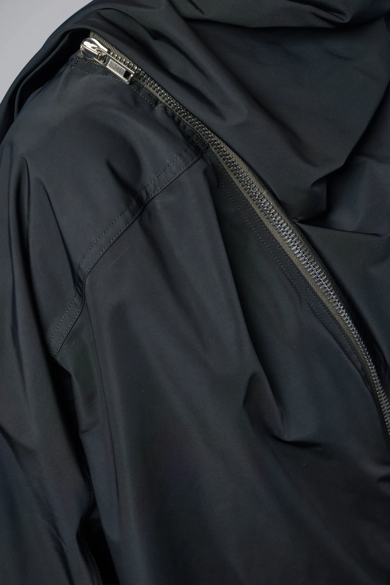 Woven Coat - Sail Biker Coat Black - Image 4