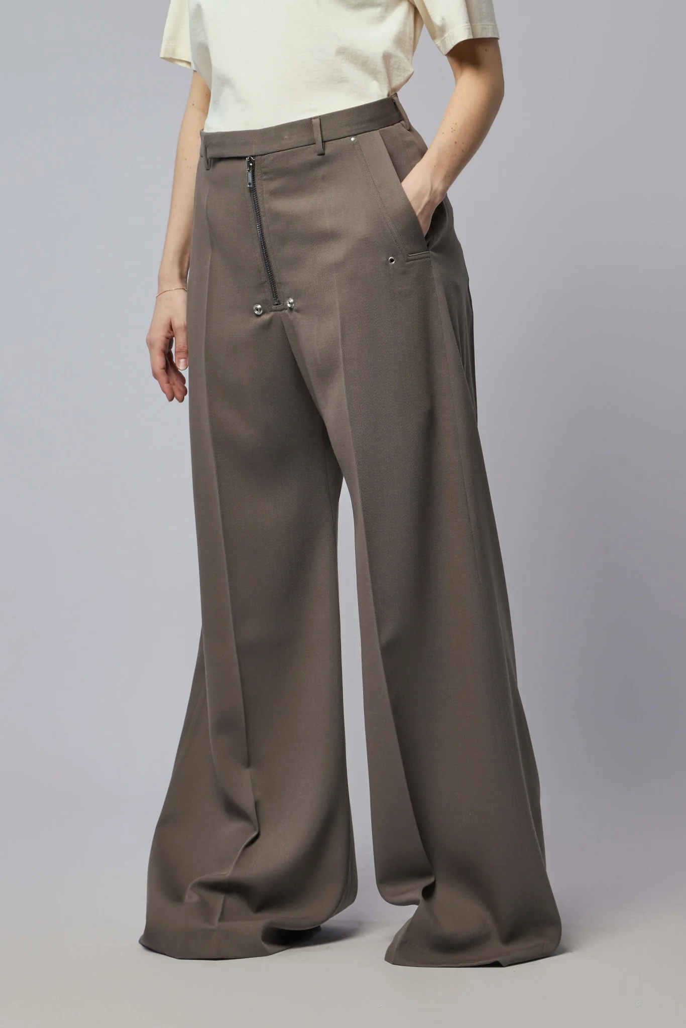 Woven Pants - Tailored Wide Belas Dust - Image 3