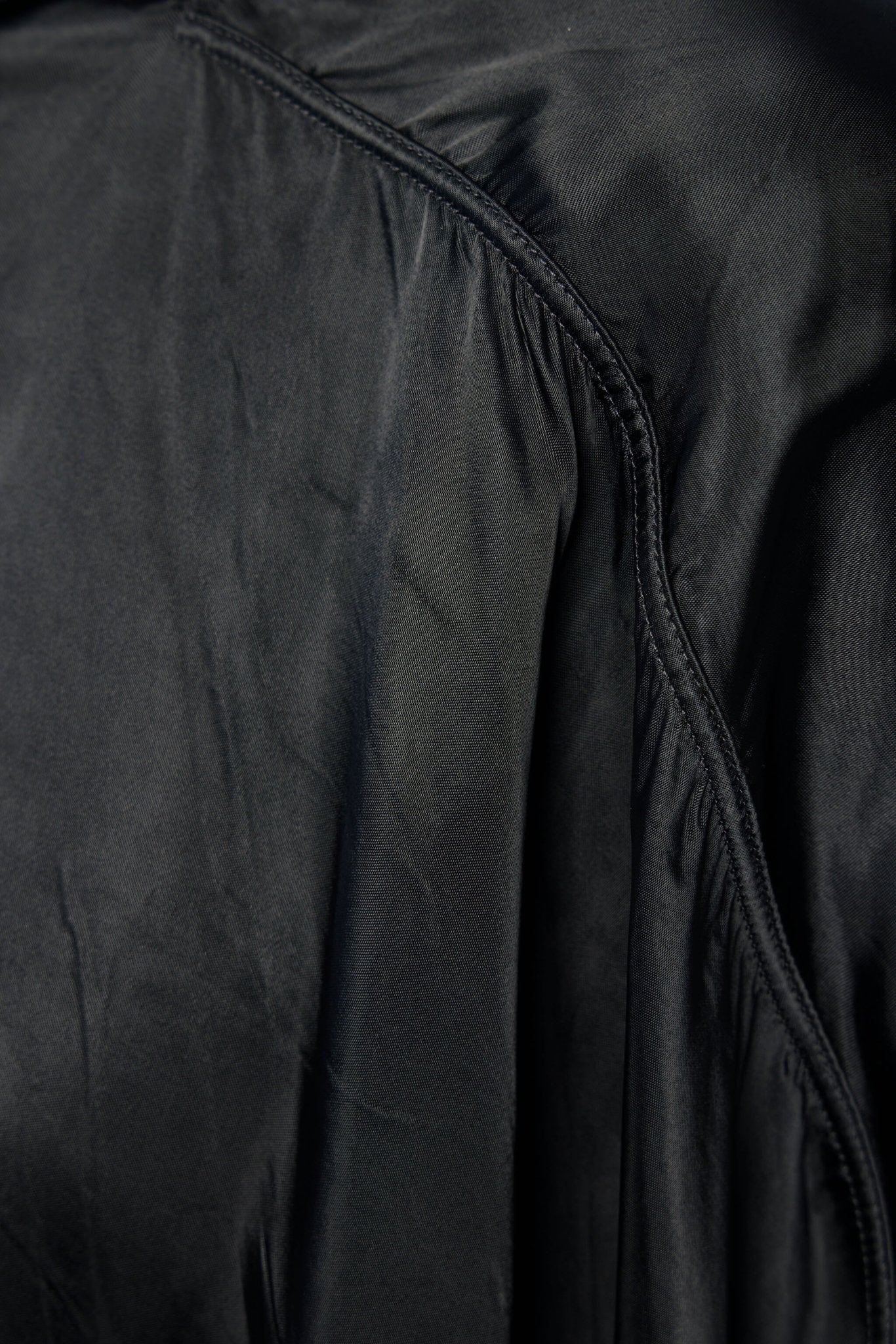 Woven T-shirt - Jumbo Tabard Cropped Top Black - Image 4