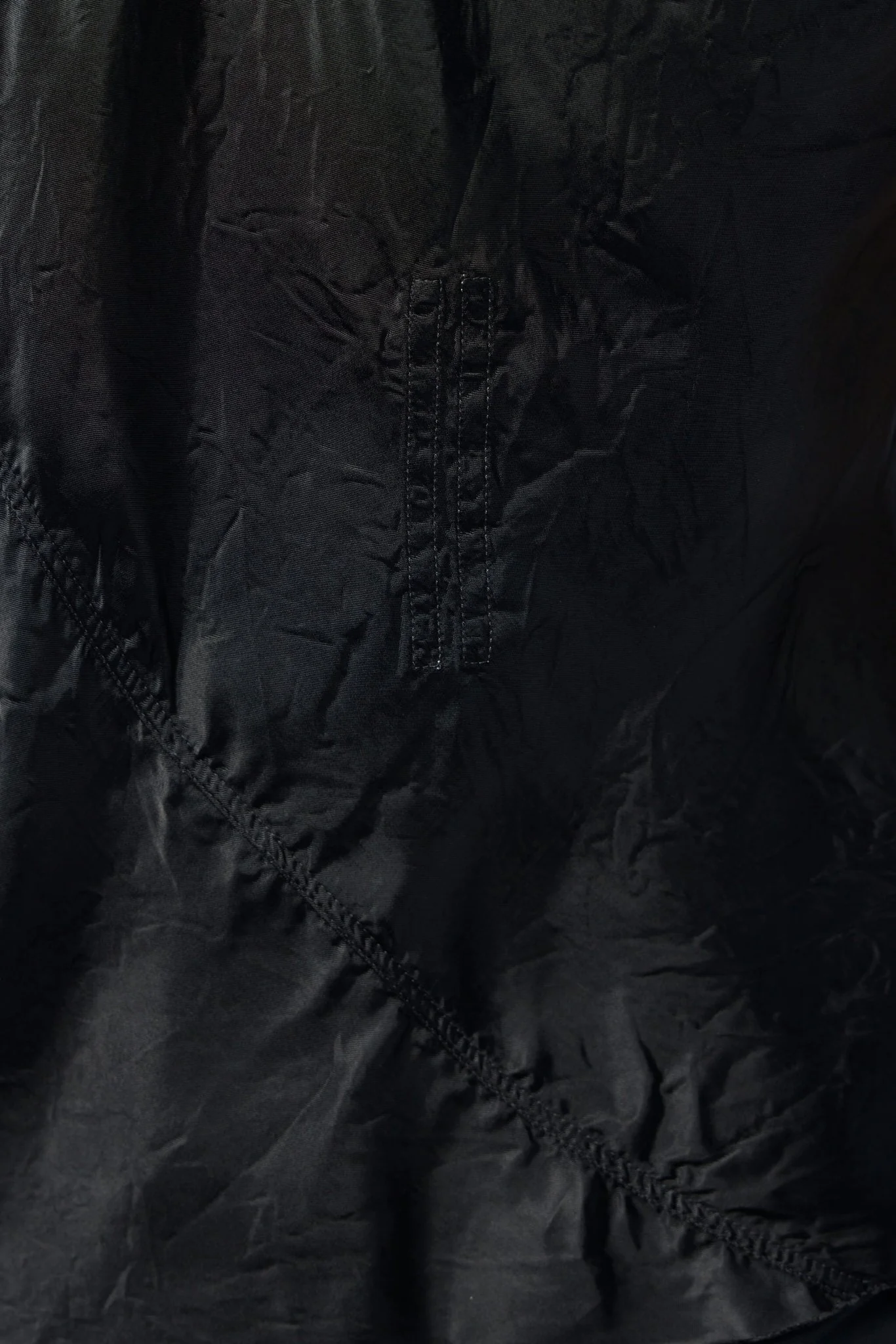 Woven Top - One Shoulder Slip Top Black - Image 6