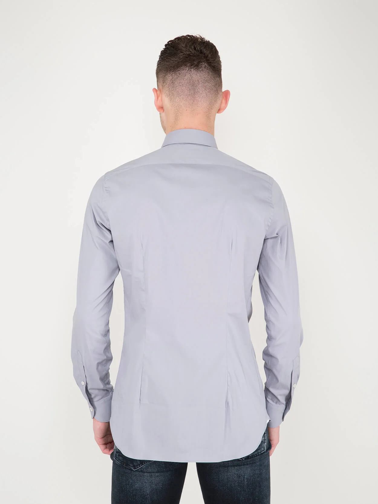 Business Tailor Fit Stretch Shirt - Image 3