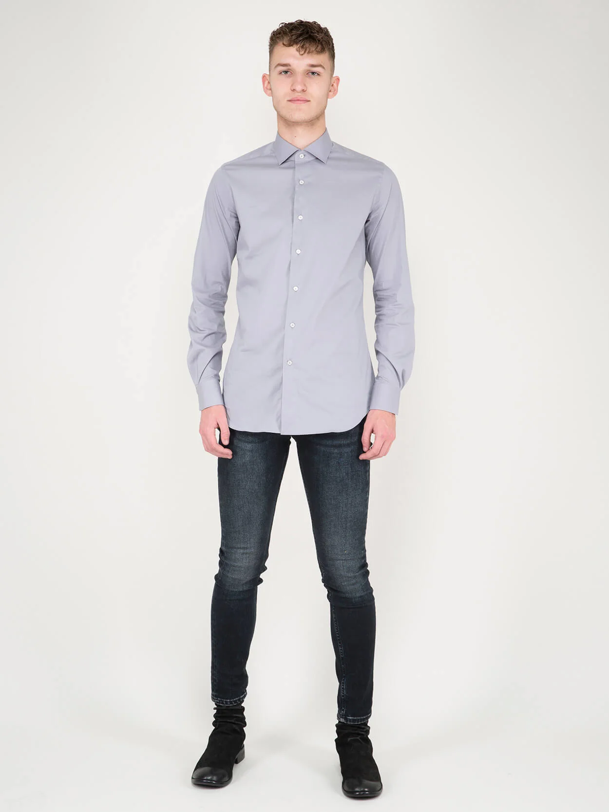 Business Tailor Fit Stretch Shirt - Image 5